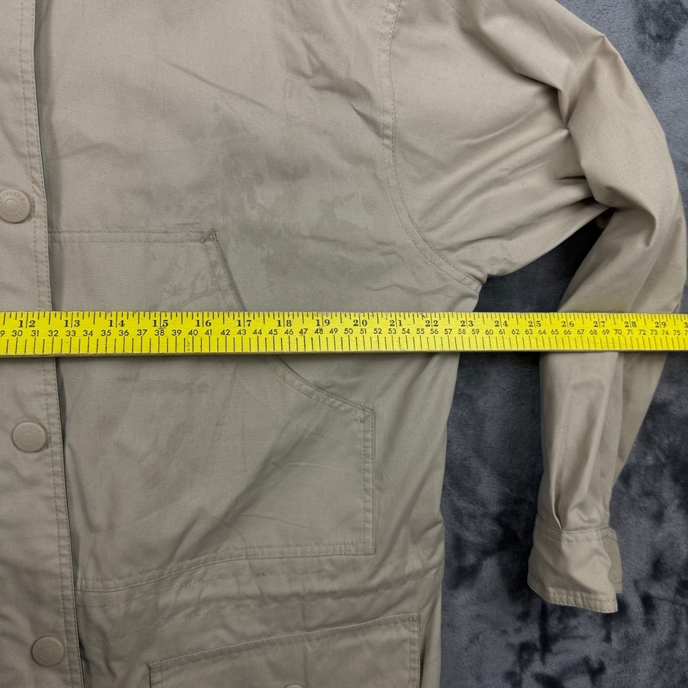 St. Johns Bay Field Jacket Mens Large Tan Utility Snap Front Cargo Pockets - Picture 5 of 7